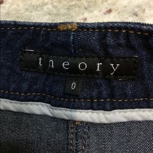 Dark Jean Theory mini skirt